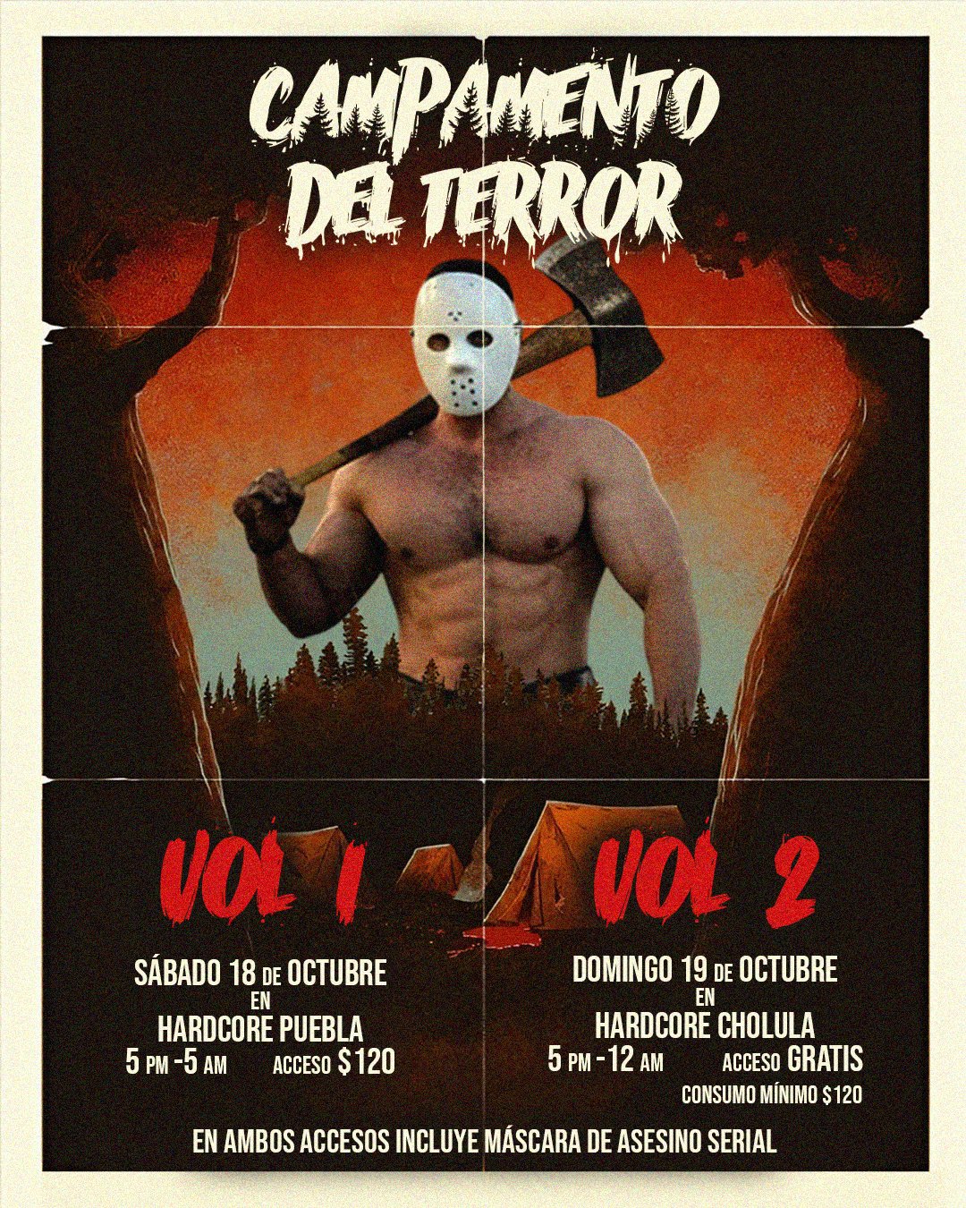 ¡El Terror Se Vuelve Placer en Hardcore Puebla y Cholula!