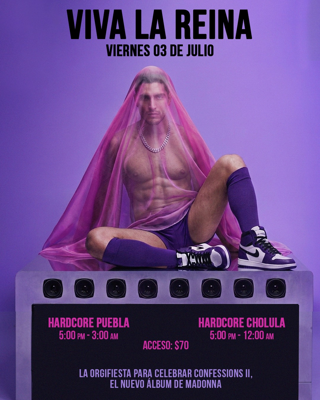 ¡Puebla se prepara para la «Orgifiesta» más icónica del año en honor a Madonna!