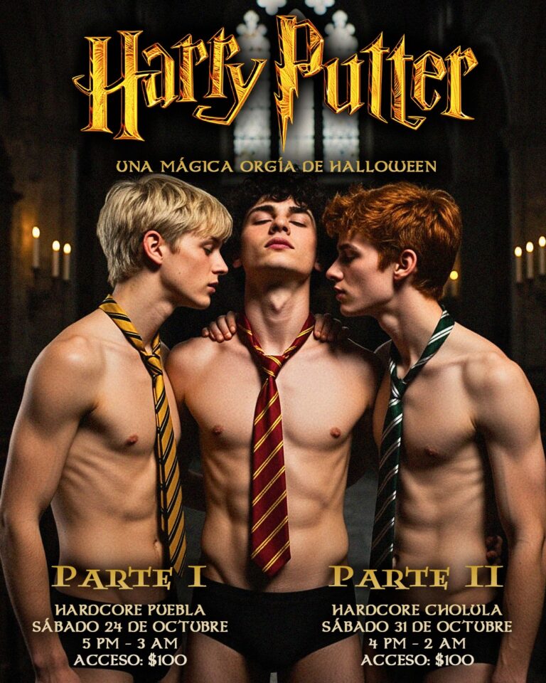 Cartel de Harry Putter Halloween, 24 de octubre en Puebla y 31 de octubre en Cholula